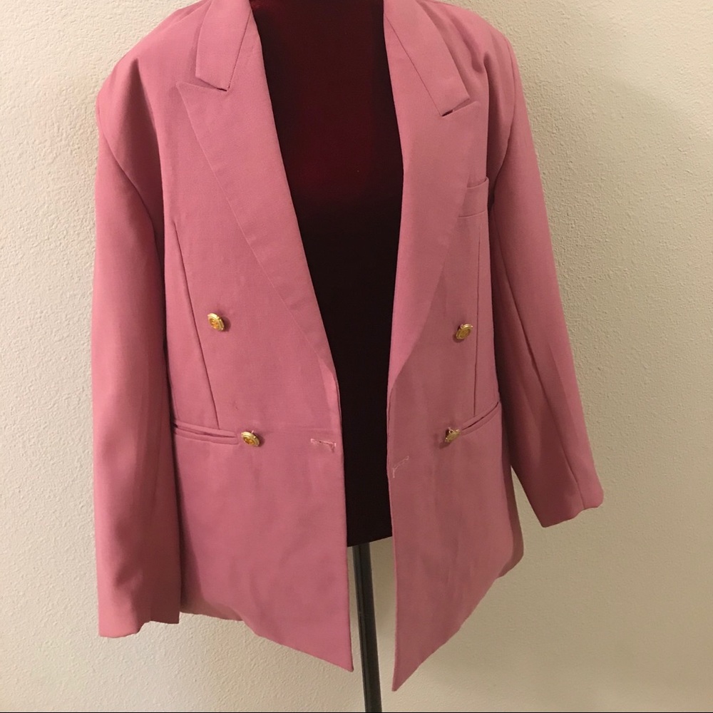 Salmon Colored Skirt Suit Set